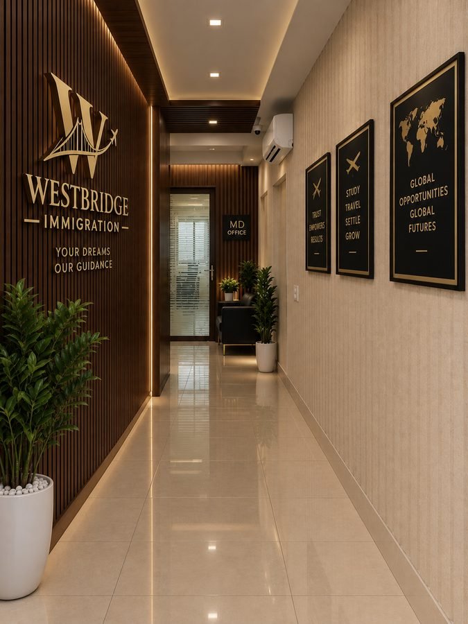 Westbridge Immigration office entrance corridor